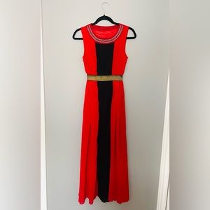 Black and Red Formal Gown